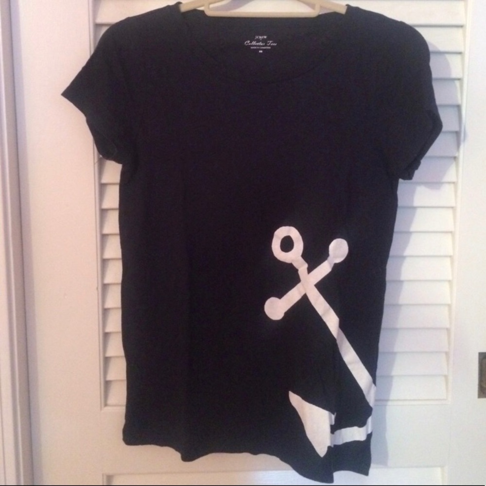 J.Crew NWOT Navy Anchor T-Shirt